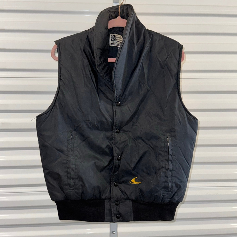 Bombardier Black 
Puffer Vest Men's Size L